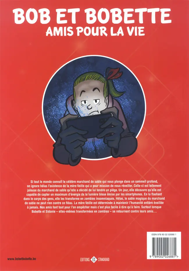 Verso de l'album Bob et Bobette Tome 373 La  mère veille