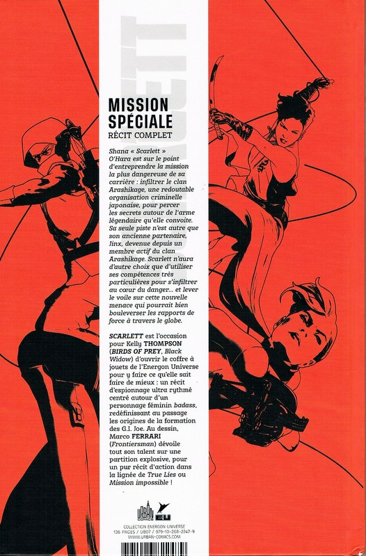 Verso de l'album Scarlett Mission Spéciale