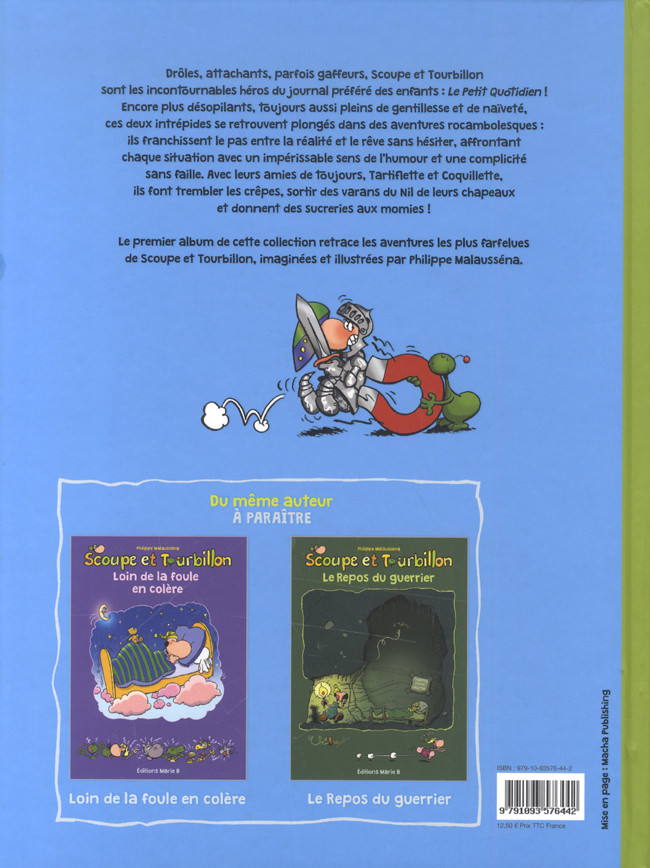 Verso de l'album Les aventures de Scoupe et Tourbillon Tome 13 De fil en aiguille