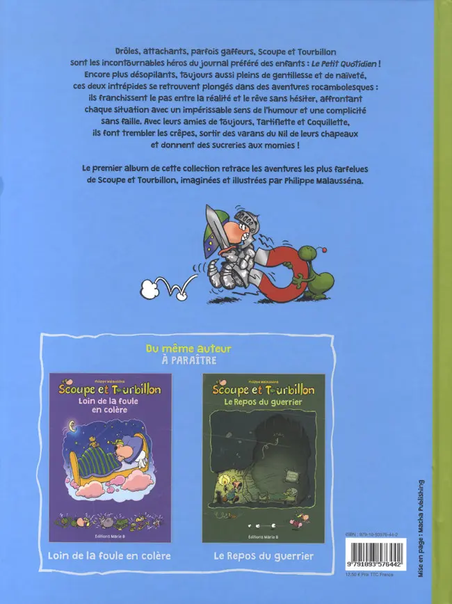 Verso de l'album Les aventures de Scoupe et Tourbillon Tome 13 De fil en aiguille