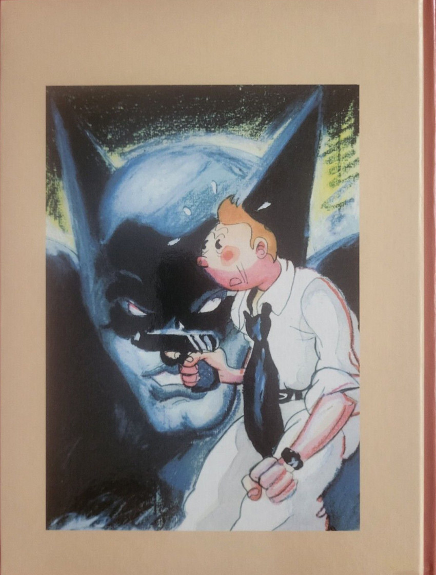 Verso de l'album Tintin Tintin contre Batman