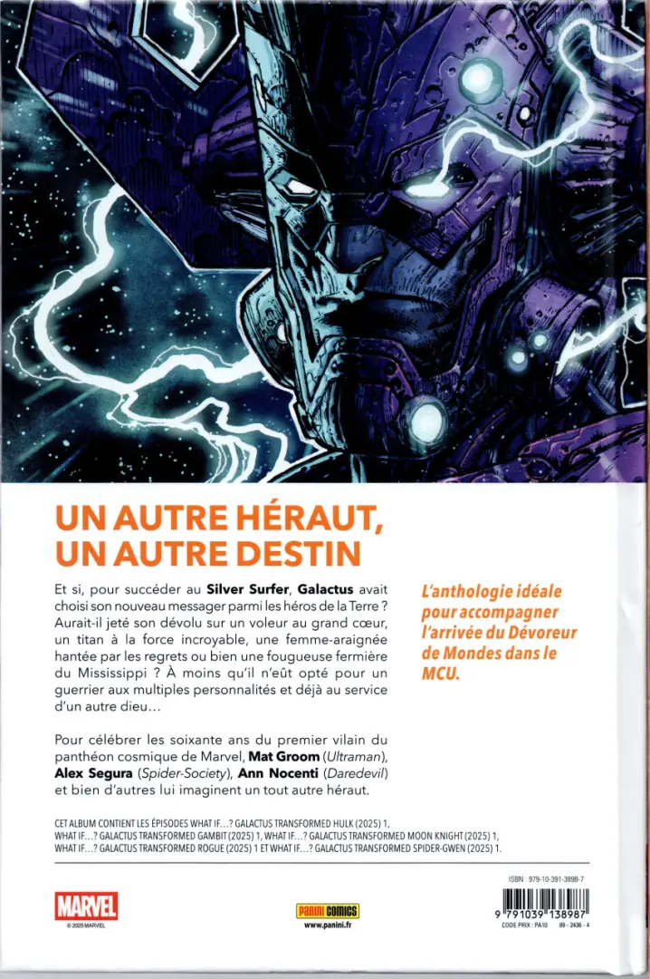 Verso de l'album What if ...? Galactus