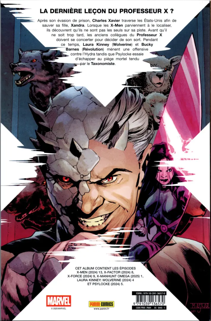 Verso de l'album X-Men 18