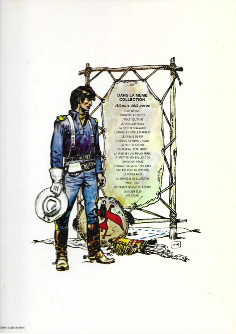 Verso de l'album Blueberry Tome 1 Fort Navajo