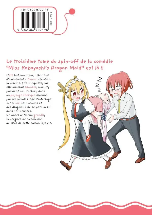 Verso de l'album Miss Kobayashi's Dragon Maid 3