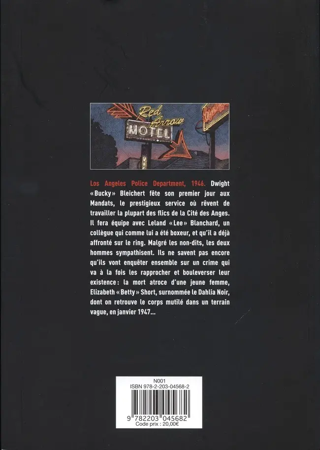 Verso de l'album Le Dahlia noir