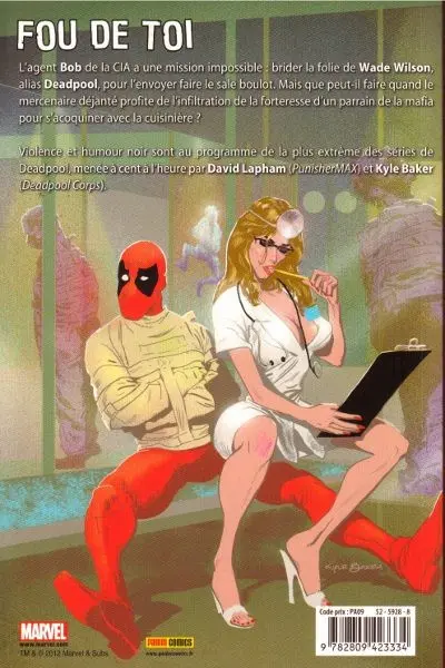 Verso de l'album Deadpool Max Tome 1 Un penchant pour la violence