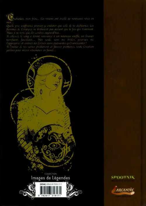 Verso de l'album Le Vertige des Origines II