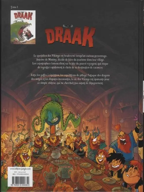 Verso de l'album Drâak Tome 2 Tout feu tout flemme !
