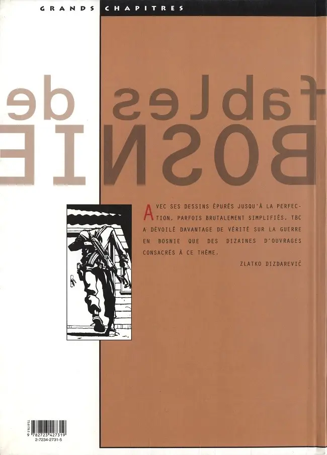 Verso de l'album Fables de Bosnie