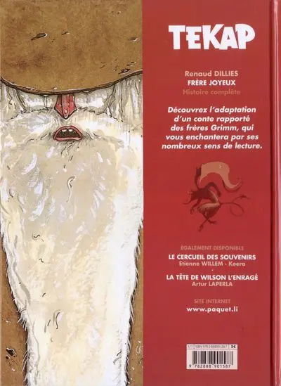 Verso de l'album Frère Joyeux