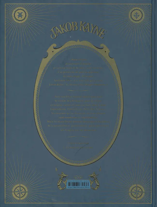 Verso de l'album Jakob Kayne Tome 1 La Isabela