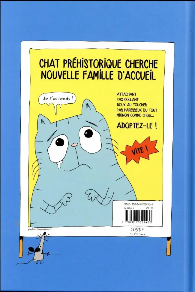 Verso de l'album Le Chat Pelote Tome 1 Adoptez-moi !