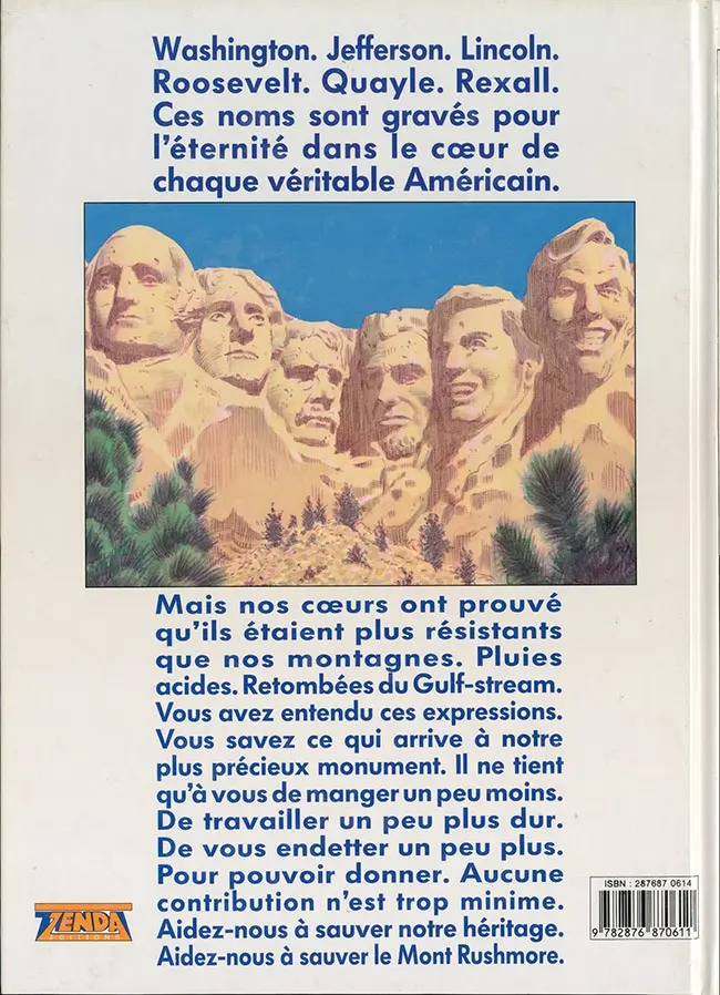 Verso de l'album Liberty Tome 3 Forêts