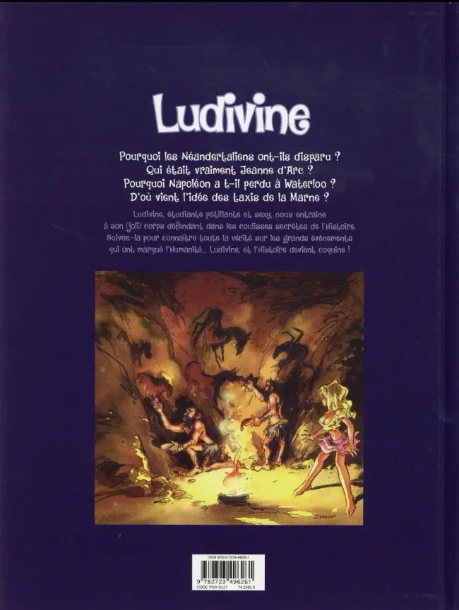 Verso de l'album Ludivine L'histoire sans dessous... dessous !