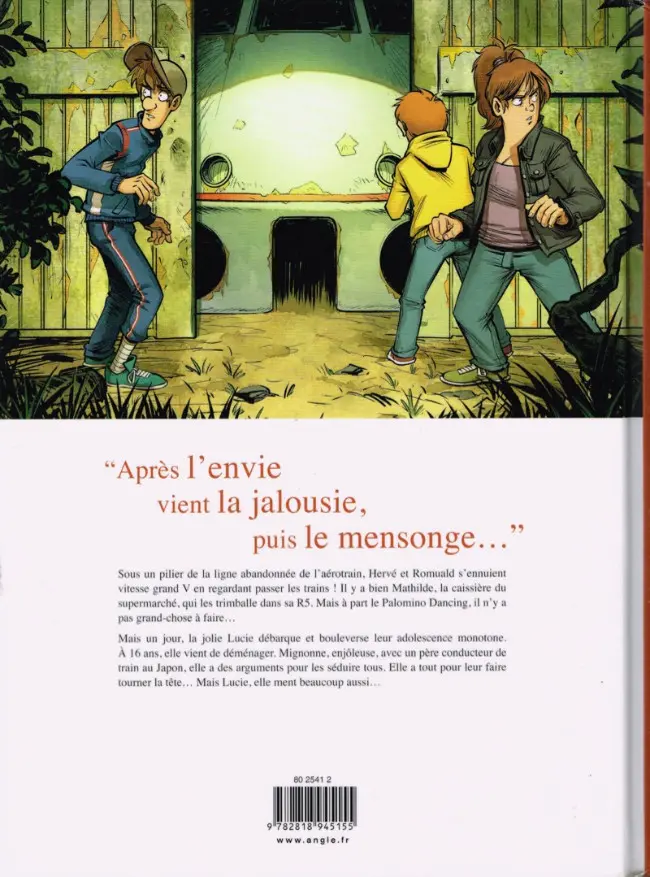 Verso de l'album Les Lumières de l'aérotrain