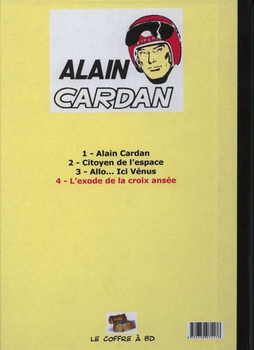 Verso de l'album Alain Cardan Tome 4 L'exode de la croix ansée