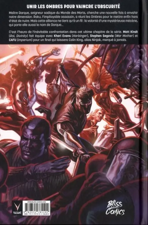 Verso de l'album Ninjak Tome 5 Les Sept Lames de Maître Darque