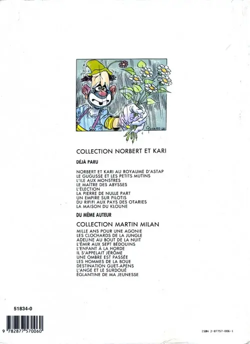 Verso de l'album Norbert et Kari Tome 9 La maison du kloune