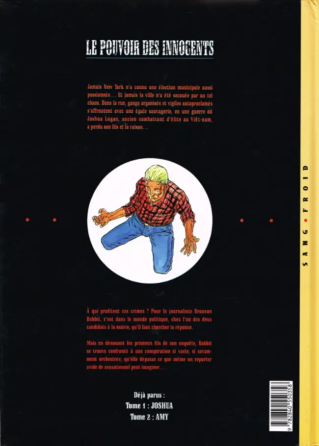 Verso de l'album Le Pouvoir des Innocents Tome 2 Amy