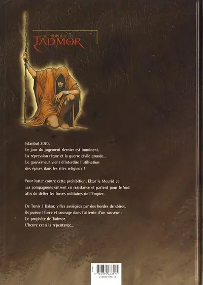 Verso de l'album Le Prophète de Tadmor Tome 1 La guilde du safran