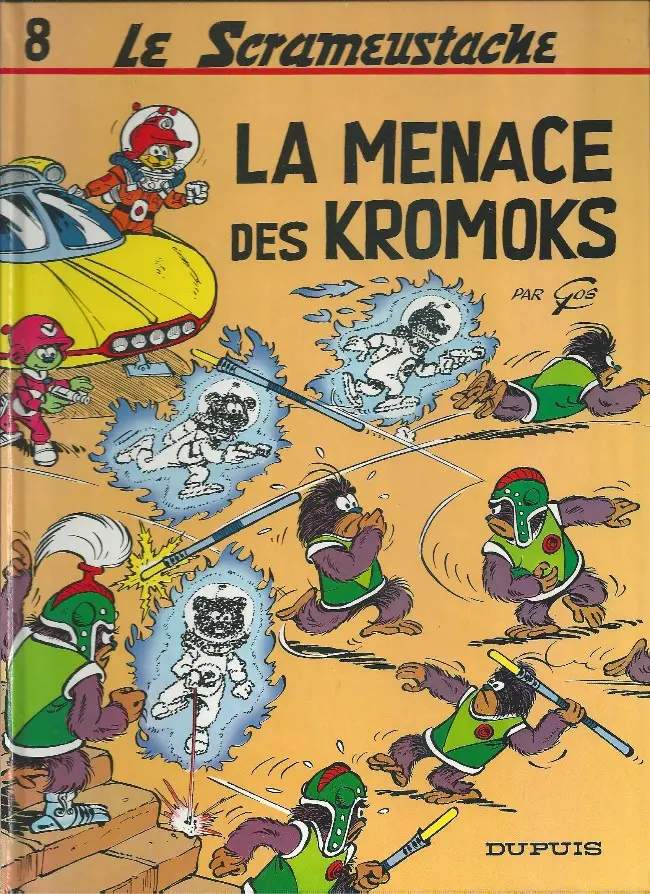Couverture de l'album Le Scrameustache Tome 8 La menace des Kromoks