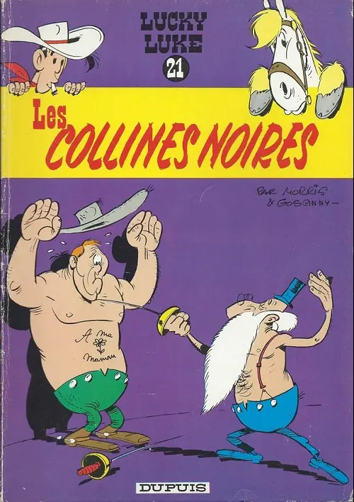 Couverture de l'album Lucky Luke Tome 21 Les collines noires