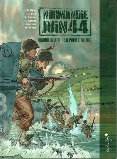Couverture de l'album Normandie juin 44 Vagabondages Tome 1 Omaha Beach - La Pointe du Hoc