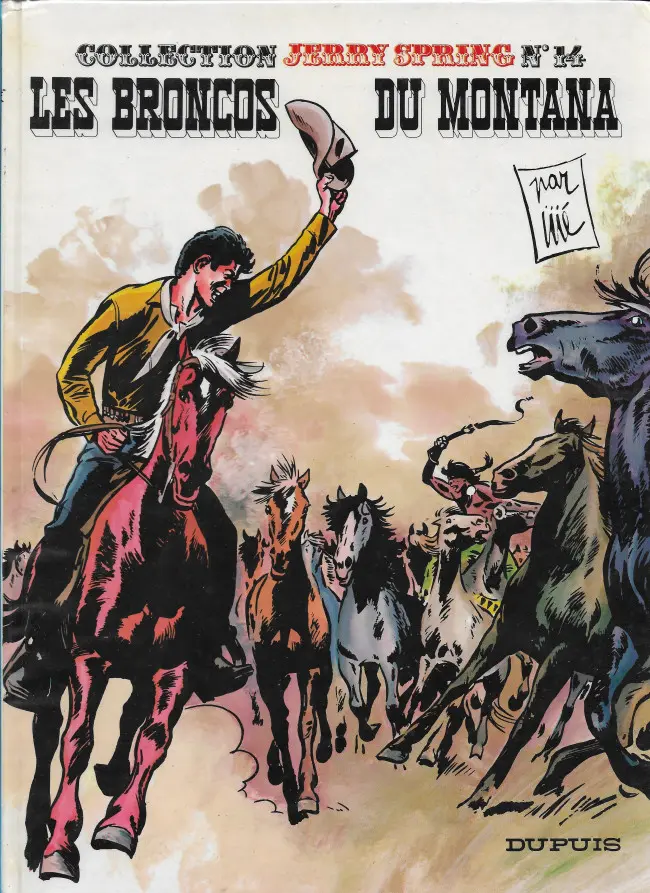 Couverture de l'album Jerry Spring Tome 14 Les broncos du Montana