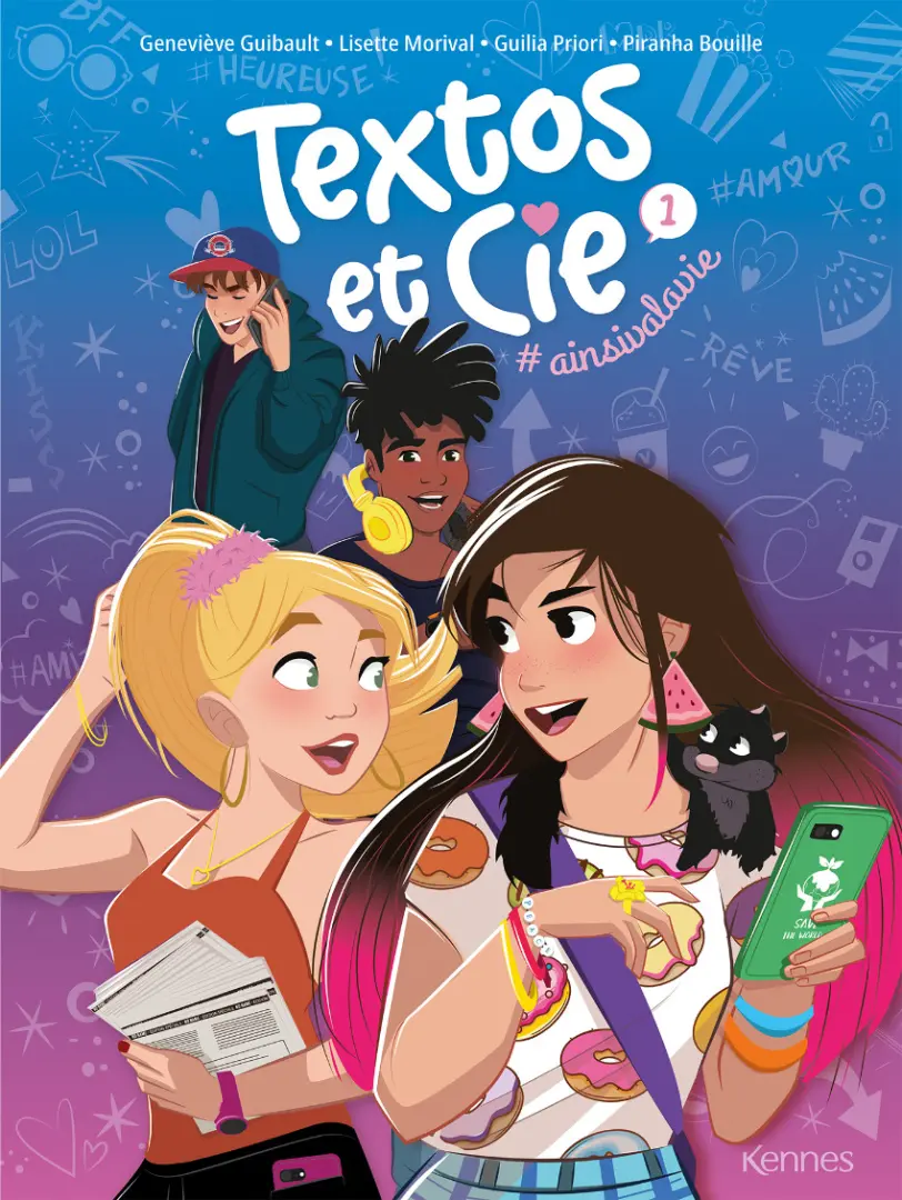 Couverture de l'album Textos et Cie 1 # ainsivalavie