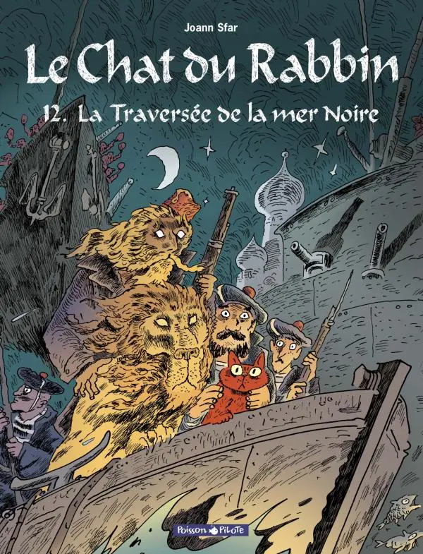Couverture de l'album Le Chat du Rabbin Tome 12 La Traversée de la mer Noire