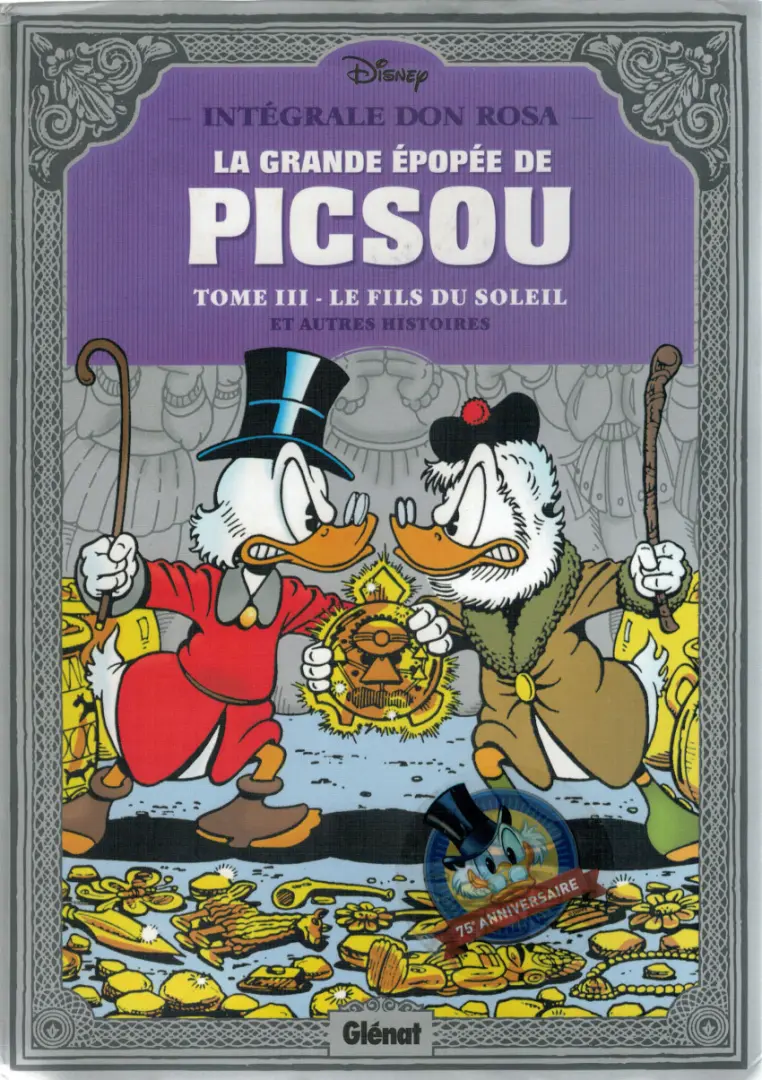 Couverture de l'album La Grande Épopée de Picsou Tome 3 Le Fils du soleil et autres histoires