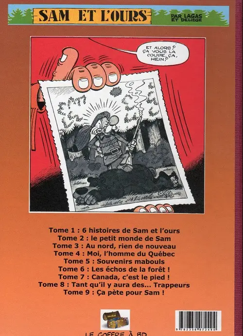 Verso de l'album Sam et l'ours Tome 9 Ça pète pour Sam !