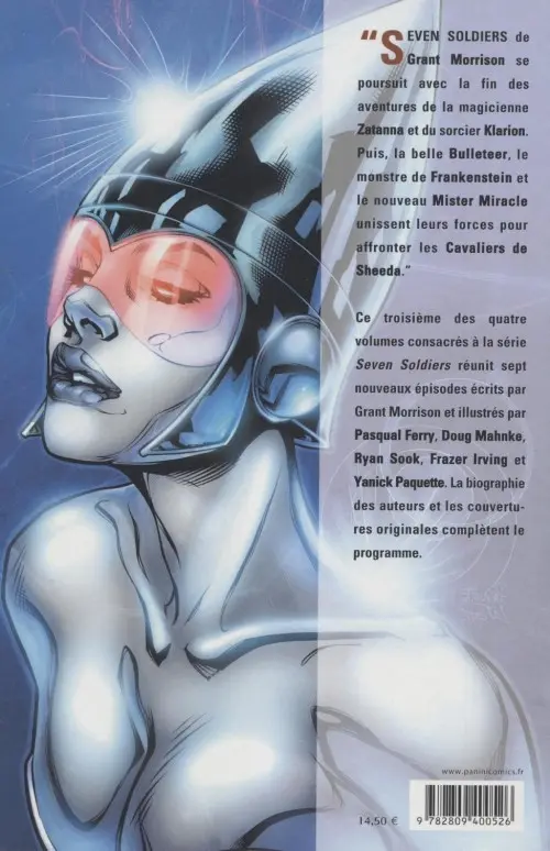 Verso de l'album Seven Soldiers of Victory Tome 3 Qui a tué les sept soldats ?