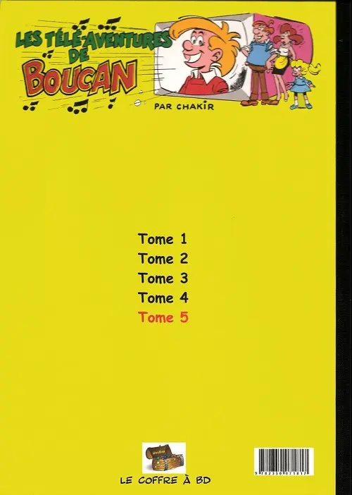 Verso de l'album Les Télé-aventures de Boucan Tome 5
