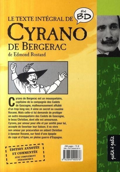 Verso de l'album Théâtre en BD Tome 1 Cyrano de Bergerac en BD