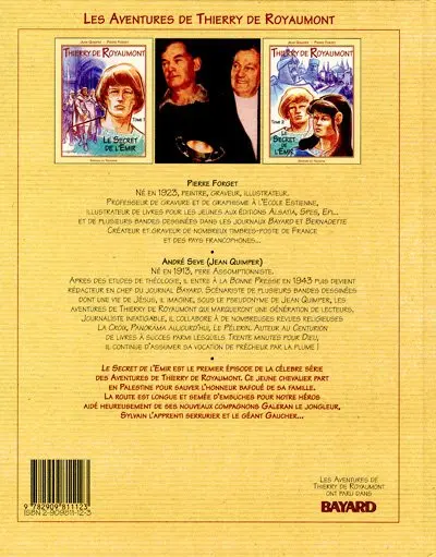 Verso de l'album Thierry de Royaumont Tome 2 Le Secret de l'Émir - Tome 2