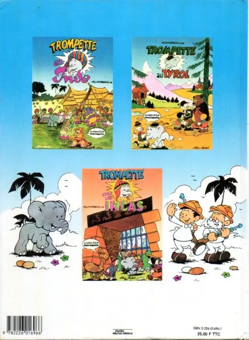 Verso de l'album Trompette Tome 1 Trompette en Inde