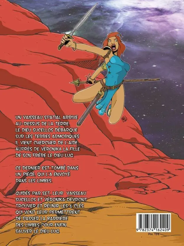 Verso de l'album Veronika - Celtic Univers Tome 2 Veronika - Celtic Univers Livre 2