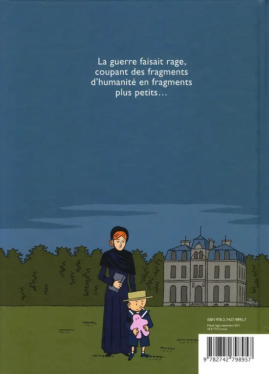 Verso de l'album Victor et l'ourours