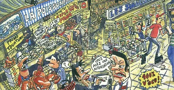 Verso de l'album La Vie auchan