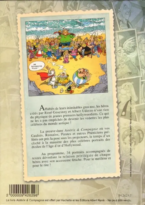 Verso de l'album Astérix Astérix & compagnie