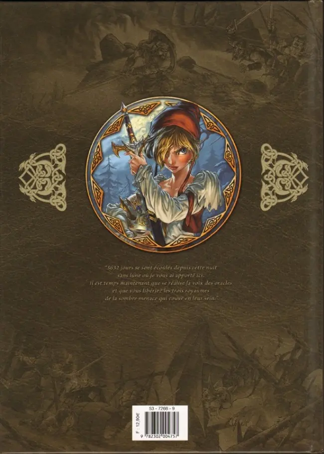 Verso de l'album Yuna 1 La Prophétie de Winog