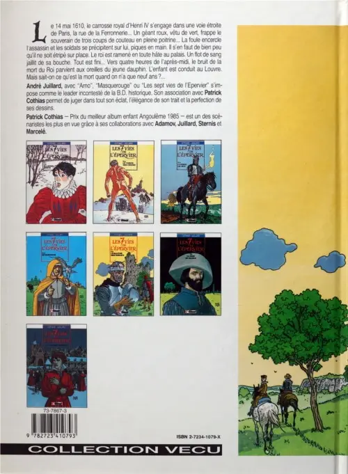 Verso de l'album Les 7 Vies de l'Épervier Tome 5 Le maître des oiseaux