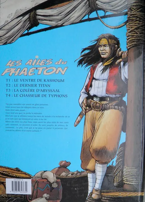 Verso de l'album Les Ailes du Phaéton Tome 4 Le chasseur de typhons