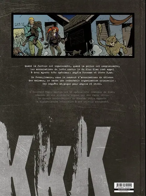 Verso de l'album Amerikkka Tome 5 Les commandos de Philadelphie