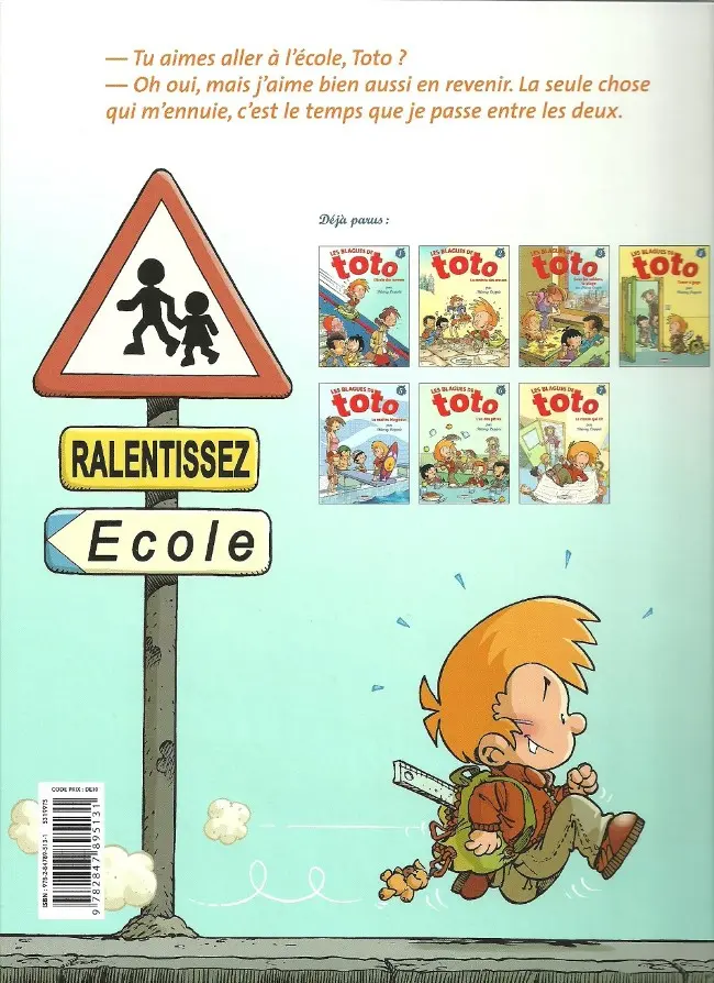 Verso de l'album Les Blagues de Toto Tome 2 La rentrée des crasses