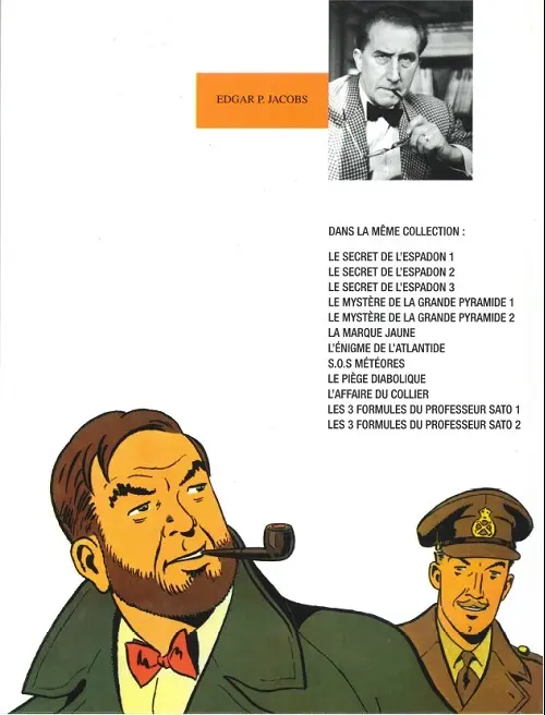 Verso de l'album Blake et Mortimer Tome 6 La marque jaune