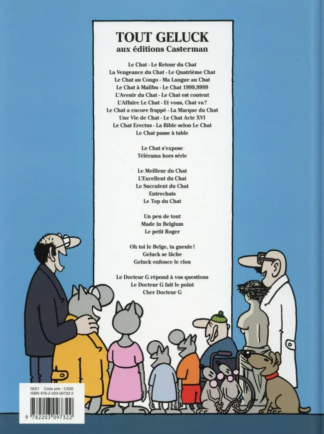 Verso de l'album Le Chat Tome 2 Le Retour du Chat