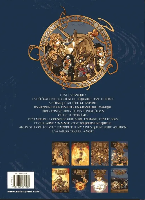 Verso de l'album Le Collège invisible Tome 4 Duelum Magickum